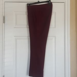 J Crew Campbell Pants Burgundy/Wine Wool Mix